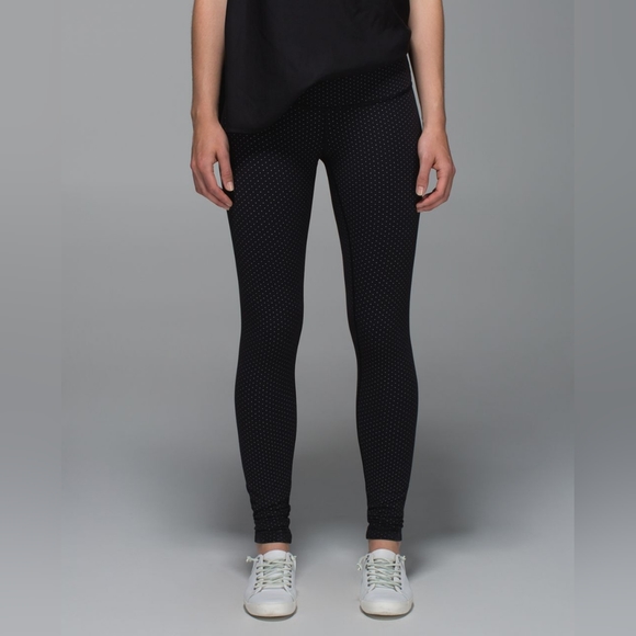 Lululemon Wunder Under Pant Teeny Dot Black White - Picture 2 of 11